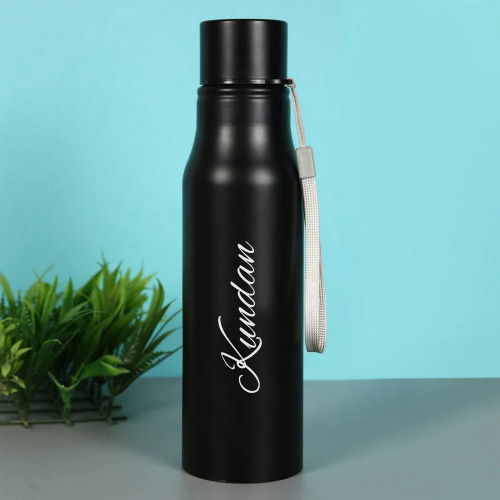 Black Stainless Steel water Bottle 500ml - Image 7