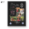 Customized Collage Wood Rectangle/Square Photo Frames | Personalised Photo Frame With Photo Upload For Couple,Wall Mount Family,Kids In Bedroom,Living Room And Gift