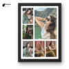 Customized Collage Wood Rectangle/Square Photo Frames | Personalised Photo Frame With Photo Upload For Couple,Wall Mount Family,Kids In Bedroom,Living Room And Gift