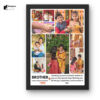 A4 Size Customized Photo Frame With Photo Upload for Rakshabandhan | Collage Photo Frame With Photo Upload and Text | Perfect Rakhi Gift for Brother Sister